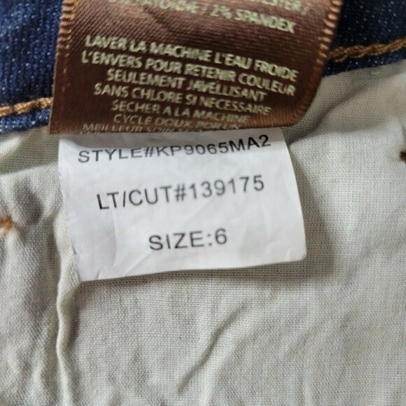 Kut from the Kloth Jeans Size 6 32X32.5 Blue Straight Leg Mid Rise - Picture 7 of 11